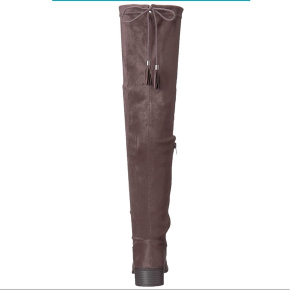 Madden Girl Women's Prissley Over-The-Knee Boots – Lace-Up Back Detail & Low Block Heel - View #13
